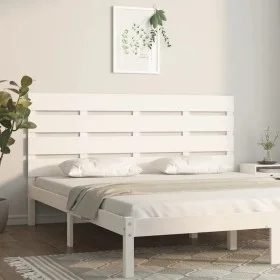 Kopfteil aus massivem Weißkiefernholz, 120 x 3 x 80 cm von , Kopf- und Fußteile - Ref: Foro24-821338, Preis: 52,09 €, Rabatt: %