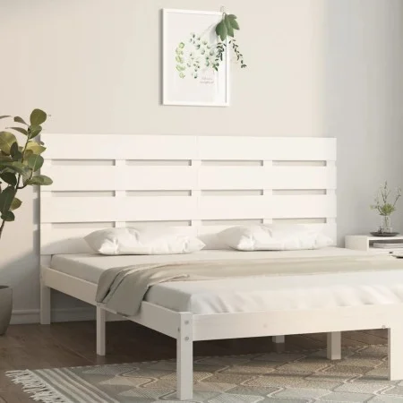 Kopfteil aus massivem Weißkiefernholz, 120 x 3 x 80 cm von , Kopf- und Fußteile - Ref: Foro24-821338, Preis: 52,09 €, Rabatt: %