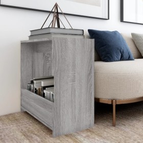 Mesa auxiliar madera contrachapada gris Sonoma 50x26x50 cm de , Mesas auxiliares - Ref: Foro24-826630, Precio: 30,33 €, Descu...