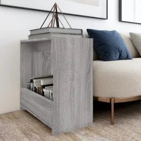 Sonoma gray plywood side table 50x26x50 cm by , Side tables - Ref: Foro24-826630, Price: 32,40 €, Discount: %