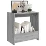 Mesa auxiliar madera contrachapada gris Sonoma 50x26x50 cm de , Mesas auxiliares - Ref: Foro24-826630, Precio: 32,38 €, Descu...