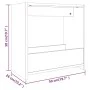 Mesa auxiliar madera contrachapada gris Sonoma 50x26x50 cm de , Mesas auxiliares - Ref: Foro24-826630, Precio: 32,38 €, Descu...