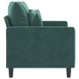 Dunkelgrünes 2-Sitzer-Sofa aus Samt, 120 cm von , Sofas - Ref: Foro24-359295, Preis: 198,29 €, Rabatt: %