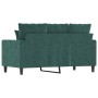 Dunkelgrünes 2-Sitzer-Sofa aus Samt, 120 cm von , Sofas - Ref: Foro24-359295, Preis: 198,29 €, Rabatt: %