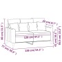 Dunkelgrünes 2-Sitzer-Sofa aus Samt, 120 cm von , Sofas - Ref: Foro24-359295, Preis: 198,29 €, Rabatt: %