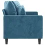 2 seater blue velvet sofa 140 cm by , Sofas - Ref: Foro24-359312, Price: 217,36 €, Discount: %