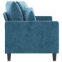 Sofá de 2 plazas terciopelo azul 140 cm de , Sofás - Ref: Foro24-359312, Precio: 221,05 €