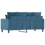 Sofá de 2 plazas terciopelo azul 140 cm de , Sofás - Ref: Foro24-359312, Precio: 221,05 €