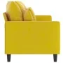 3-seater yellow velvet sofa 180 cm by , Sofas - Ref: Foro24-359319, Price: 258,88 €, Discount: %