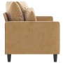 Braunes 2-Sitzer-Sofa aus Samt, 140 cm von , Sofas - Ref: Foro24-359310, Preis: 229,96 €, Rabatt: %