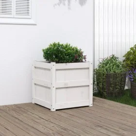 Pflanzgefäß aus massivem Weißkiefernholz, 50 x 50 x 50 cm von , Töpfe und Pflanzgefäße - Ref: Foro24-837416, Preis: 61,54 €, ...