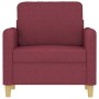 Sillón de tela rojo tinto 60 cm de , Sofás - Ref: Foro24-359468, Precio: 144,90 €, Descuento: %