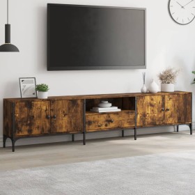 TV cabinet drawer engineered wood smoked oak 200x25x44 cm by , TV Furniture - Ref: Foro24-838990, Price: 128,54 €, Discount: %