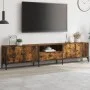 TV cabinet drawer engineered wood smoked oak 200x25x44 cm by , TV Furniture - Ref: Foro24-838990, Price: 139,57 €, Discount: %