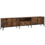 TV-Schrankschublade aus Holzwerkstoff, geräucherte Eiche, 200 x 25 x 44 cm von , TV-Möbel - Ref: Foro24-838990, Preis: 128,54...