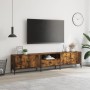 TV-Schrankschublade aus Holzwerkstoff, geräucherte Eiche, 200 x 25 x 44 cm von , TV-Möbel - Ref: Foro24-838990, Preis: 128,54...