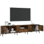 Mueble de TV cajón madera ingeniería roble ahumado 200x25x44 cm de , Muebles TV - Ref: Foro24-838990, Precio: 139,57 €, Descu...