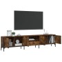 TV-Schrankschublade aus Holzwerkstoff, geräucherte Eiche, 200 x 25 x 44 cm von , TV-Möbel - Ref: Foro24-838990, Preis: 128,54...