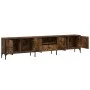 TV cabinet drawer engineered wood smoked oak 200x25x44 cm by , TV Furniture - Ref: Foro24-838990, Price: 139,57 €, Discount: %