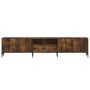 TV-Schrankschublade aus Holzwerkstoff, geräucherte Eiche, 200 x 25 x 44 cm von , TV-Möbel - Ref: Foro24-838990, Preis: 128,54...