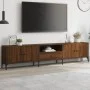 TV-Schrank mit Schubladen aus braunem Eichenholzwerkstoff, 200 x 25 x 44 cm von , TV-Möbel - Ref: Foro24-838992, Preis: 147,0...