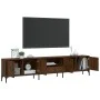 Brown oak engineered wood drawer TV cabinet 200x25x44 cm by , TV Furniture - Ref: Foro24-838992, Price: 147,00 €, Discount: %