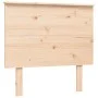 Single bed frame with solid wood headboard by , Beds and slatted bases - Ref: Foro24-3195181, Price: 90,05 €, Discount: %