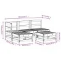 Gartensofa-Set 5-teilig aus massivem weißem Kiefernholz von , Gartensets - Ref: Foro24-3186523, Preis: 339,70 €, Rabatt: %