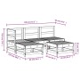 Gartensofa-Set 5-teilig aus massivem weißem Kiefernholz von , Gartensets - Ref: Foro24-3186523, Preis: 344,52 €, Rabatt: %