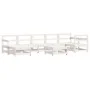 Gartenmöbel-Set 8-teilig aus massivem weißem Kiefernholz von , Gartensets - Ref: Foro24-3186292, Preis: 499,49 €, Rabatt: %