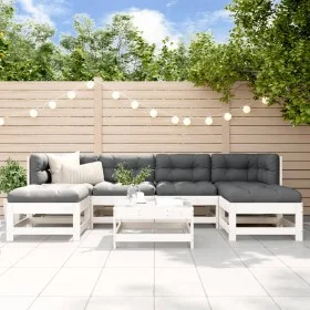 Garden furniture set 7 pieces solid white pine wood by , Garden sets - Ref: Foro24-3186362, Price: 477,93 €, Discount: %