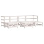 Gartenmöbel-Set 7-teilig aus massivem weißem Kiefernholz von , Gartensets - Ref: Foro24-3186362, Preis: 484,76 €, Rabatt: %