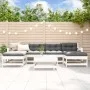 Garden furniture set 7 pieces solid white pine wood by , Garden sets - Ref: Foro24-3186369, Price: 485,95 €, Discount: %