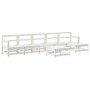 Garden furniture set 7 pieces solid white pine wood by , Garden sets - Ref: Foro24-3186418, Price: 469,67 €, Discount: %