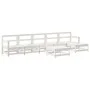 Gartenmöbel-Set 7-teilig aus massivem weißem Kiefernholz von , Gartensets - Ref: Foro24-3186418, Preis: 462,95 €, Rabatt: %