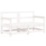 Gartenmöbel-Set 7-teilig aus massivem weißem Kiefernholz von , Gartensets - Ref: Foro24-3186418, Preis: 469,67 €, Rabatt: %