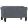 3-seater sofa with stool in dark gray velvet 180 cm by , Sofas - Ref: Foro24-3201108, Price: 300,27 €, Discount: %