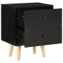 Nachttische 2 Stück massives Kiefernholz schwarz 40x30x50cm von vidaXL, Nachttische - Ref: Foro24-285225, Preis: 72,55 €, Rab...