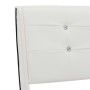 Cama con colchón viscoelástico cuero sintético blanco 90x200 cm de , Camas y somieres - Ref: Foro24-277554, Precio: 342,13 €