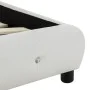 Cama con colchón viscoelástico cuero sintético blanco 90x200 cm de , Camas y somieres - Ref: Foro24-277554, Precio: 337,05 €,...
