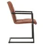 Sillas voladizas de comedor 6 unidades cuero auténtico marrón de , Sillas de comedor - Ref: Foro24-3059812, Precio: 885,89 €,...