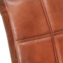 Sillas voladizas de comedor 6 unidades cuero auténtico marrón de , Sillas de comedor - Ref: Foro24-3059812, Precio: 901,78 €