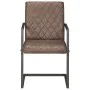Sillas voladizas de comedor 6 unidades cuero auténtico marrón de , Sillas de comedor - Ref: Foro24-3059810, Precio: 909,64 €,...