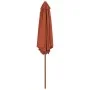 Gartenschirm mit Holzstange 270 cm Terrakotta von vidaXL, Sonnenschirme - Ref: Foro24-44518, Preis: 73,24 €, Rabatt: %