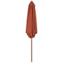 Sombrilla de jardín con palo de madera 270 cm terracota de vidaXL, Sombrillas - Ref: Foro24-44518, Precio: 76,58 €