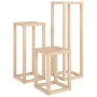 Plant support set 3 pieces solid pine wood by , Pot stands - Ref: Foro24-822267, Price: 82,61 €, Discount: %