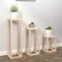 Plant support set 3 pieces solid pine wood by , Pot stands - Ref: Foro24-822267, Price: 82,61 €, Discount: %