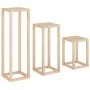 Plant support set 3 pieces solid pine wood by , Pot stands - Ref: Foro24-822267, Price: 82,61 €, Discount: %