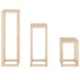 Plant support set 3 pieces solid pine wood by , Pot stands - Ref: Foro24-822267, Price: 82,61 €, Discount: %