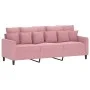 3-Sitzer-Sofa aus rosa Samt, 180 cm von , Sofas - Ref: Foro24-359316, Preis: 316,40 €, Rabatt: %